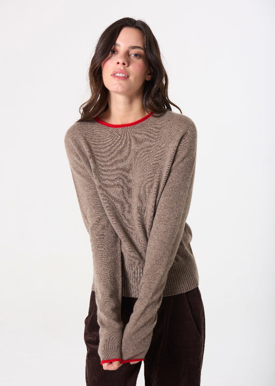 Lao Lao Studios | Trish Roll-Edge in Cashmere | Umber