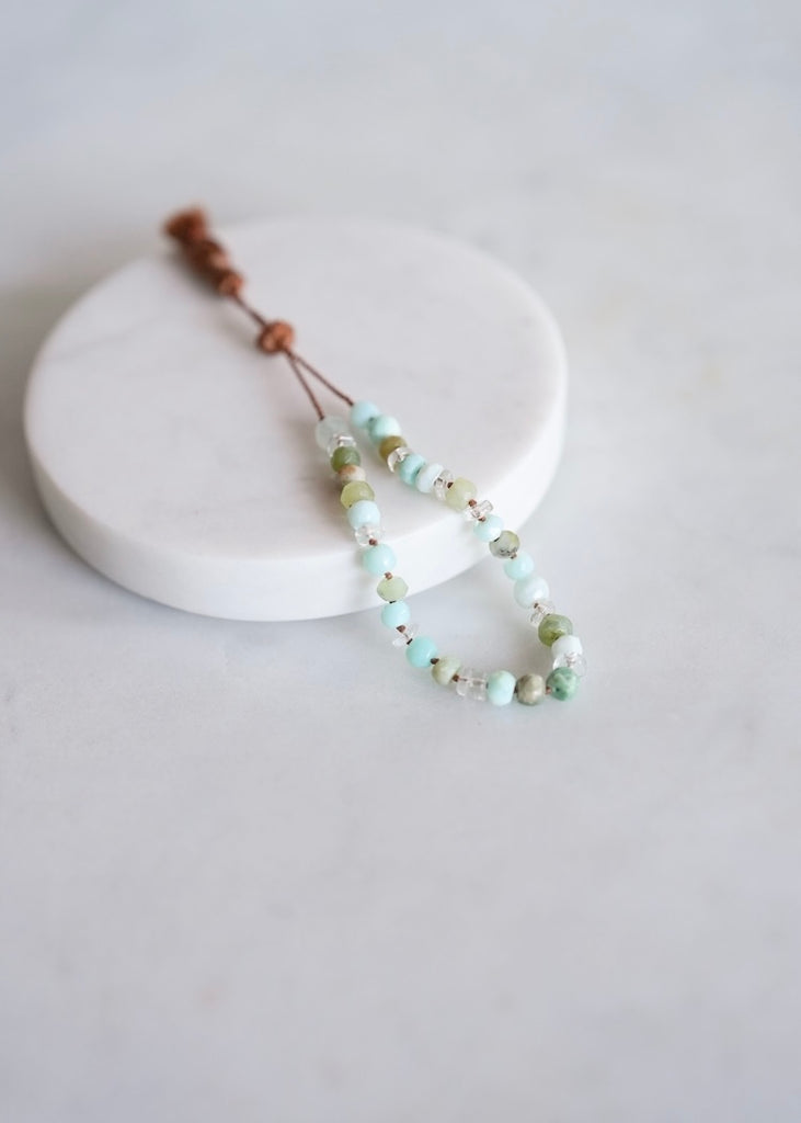 Lena Skadegard | Amazonite Knotted Tassel Bracelet