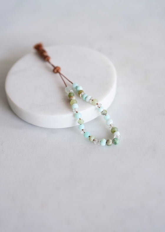 Lena Skadegard | Amazonite Knotted Tassel Bracelet