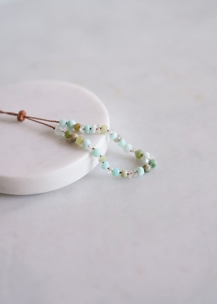 Lena Skadegard | Amazonite Knotted Tassel Bracelet