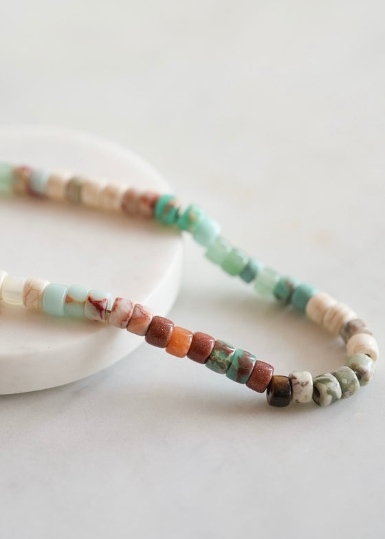 Lena Skadegard | Multi Trade Bead Necklace 9k Clasp