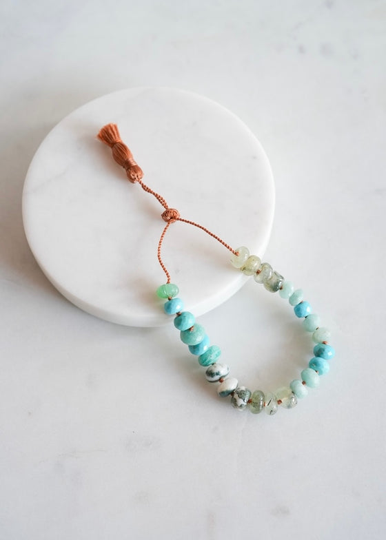 Lena Skadegard | Trade Bead Double Tassel Bracelet
