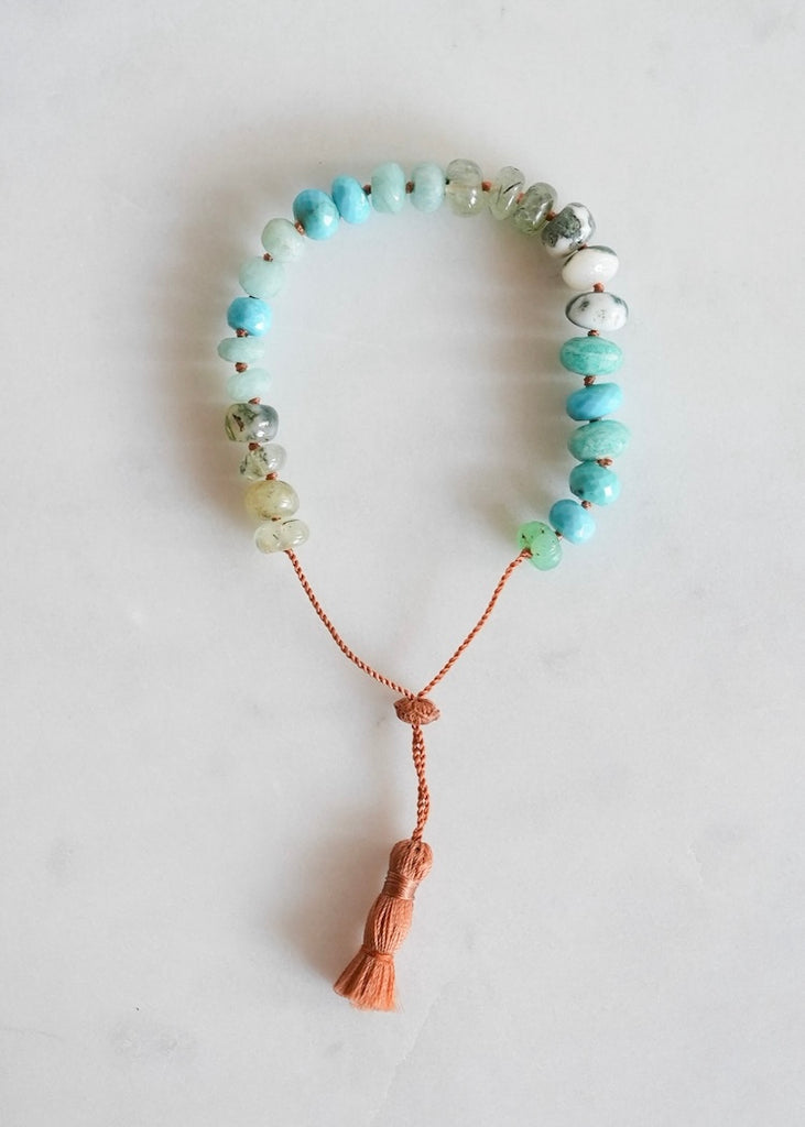 Lena Skadegard | Trade Bead Double Tassel Bracelet