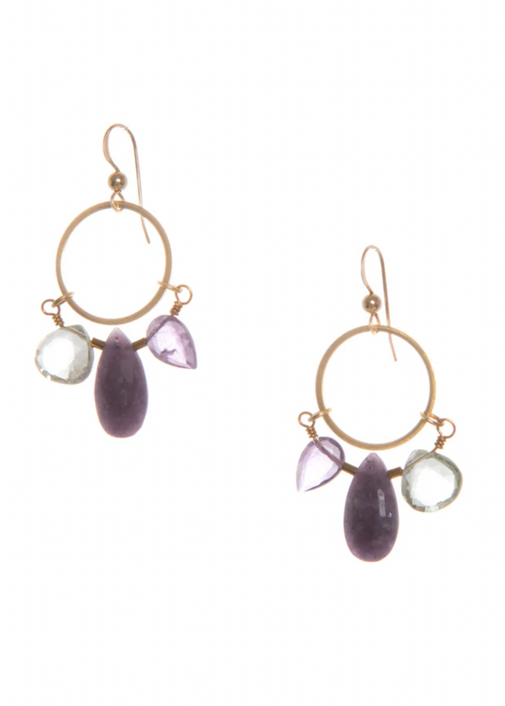Hailey Gerrits | Azure Earrings Lepidolite