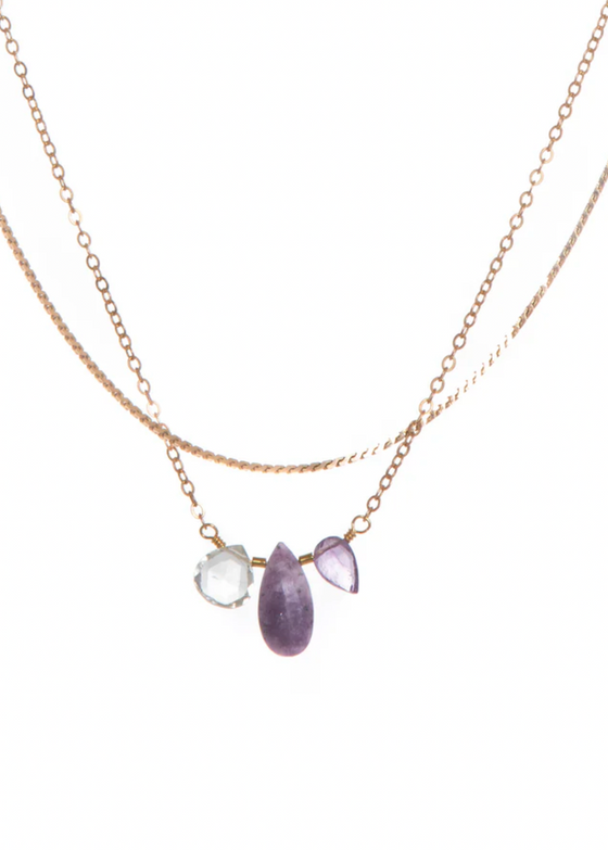 Hailey Gerrits | Azure Necklace Lepidolite