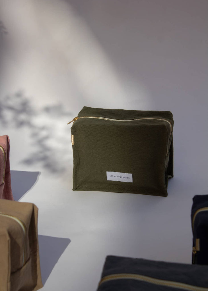 Les Pensionnaires | Cube Toiletry Bag | Caper Green