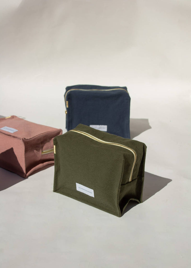 Les Pensionnaires | Cube Toiletry Bag | Caper Green