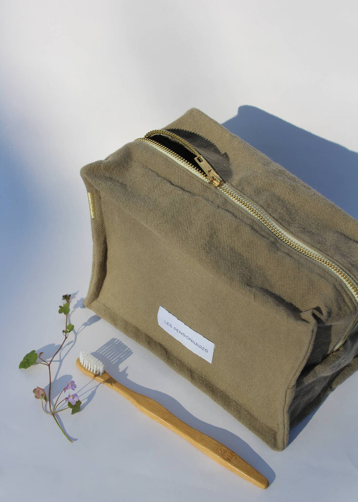 Les Pensionnaires | Cube Toiletry Bag | Linden Green