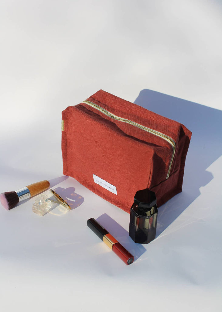 Les Pensionnaires | Cube Toiletry Bag | Rust