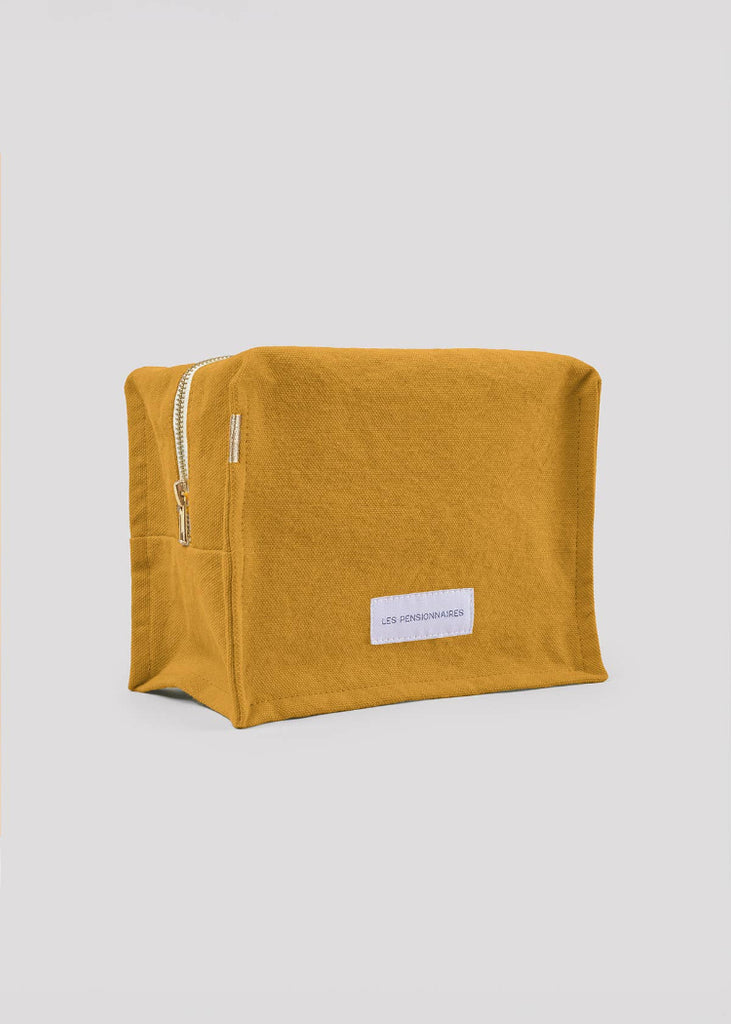 Les Pensionnaires | Cube Toiletry Bag | Saffron Yellow