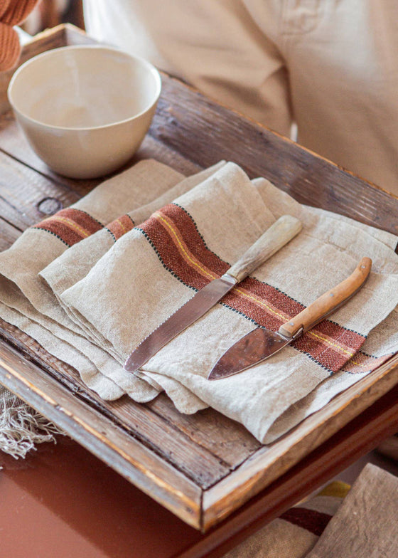 Libeco | Banks Napkin | Stripe | Set of 2