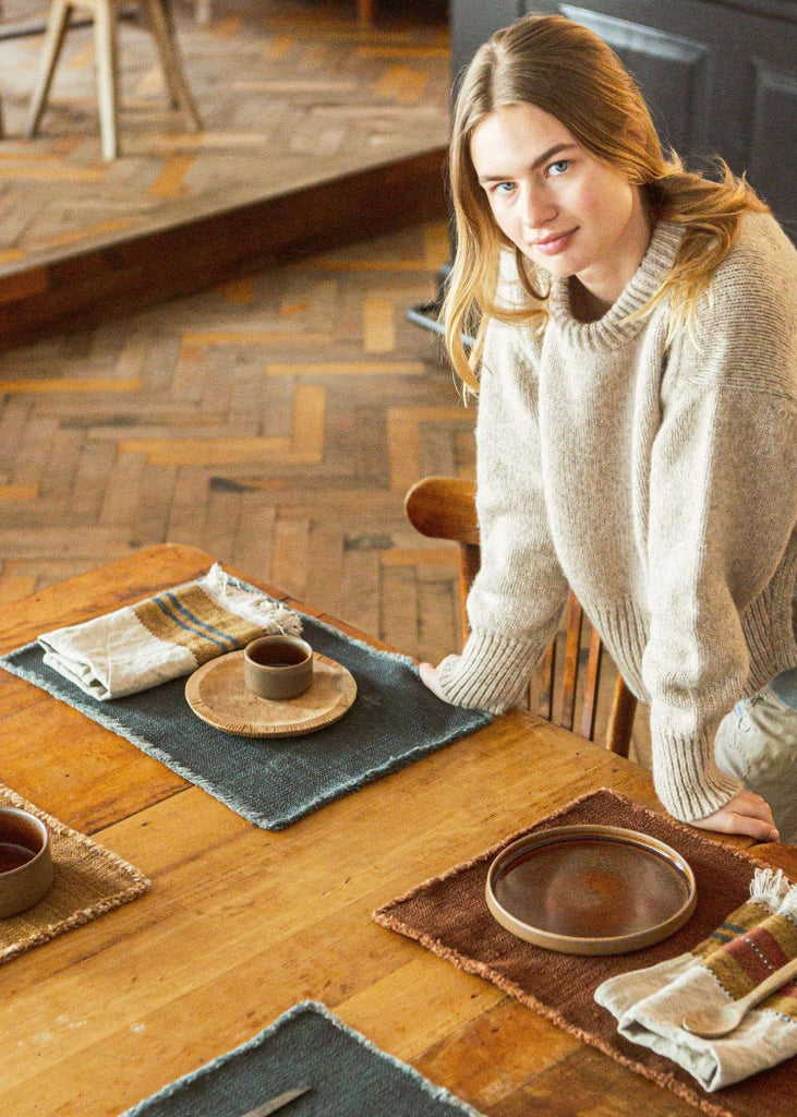 Libeco | Jasper Place Mat | Smoke