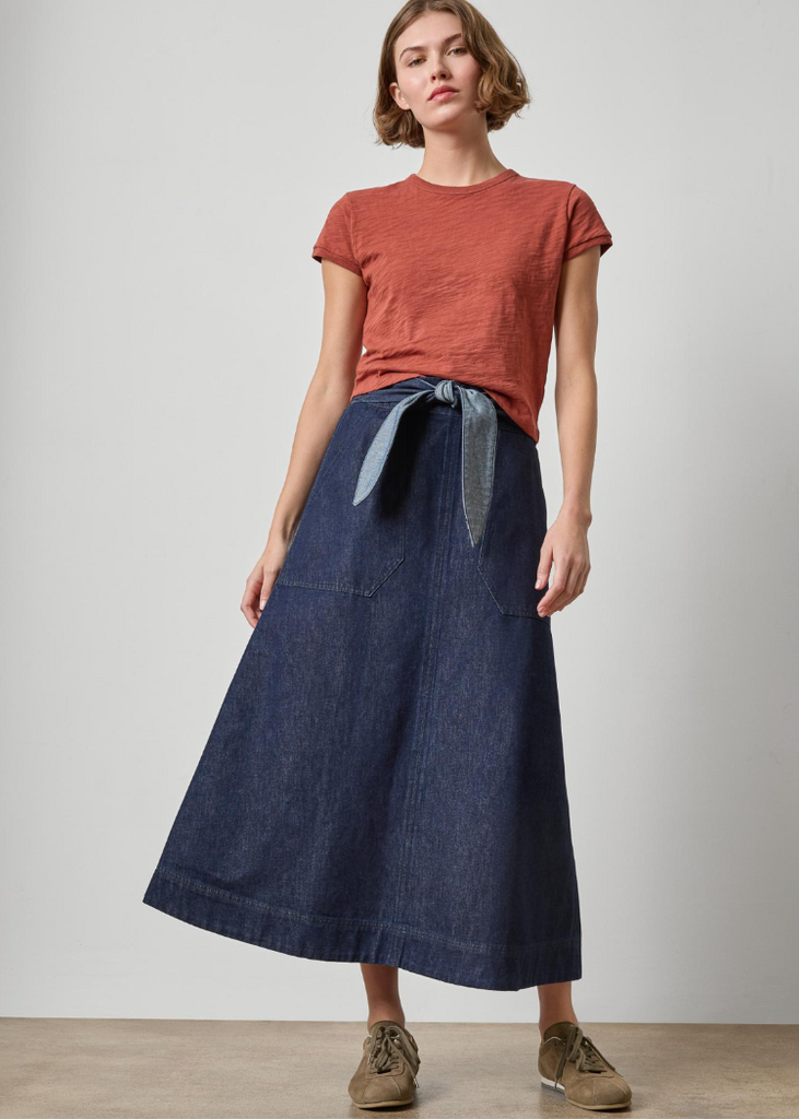 Lilla P | Belted Pocket Front Skirt