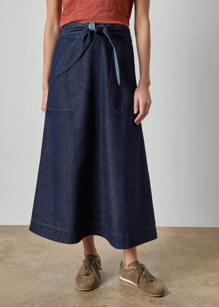 Lilla P | Belted Pocket Front Skirt