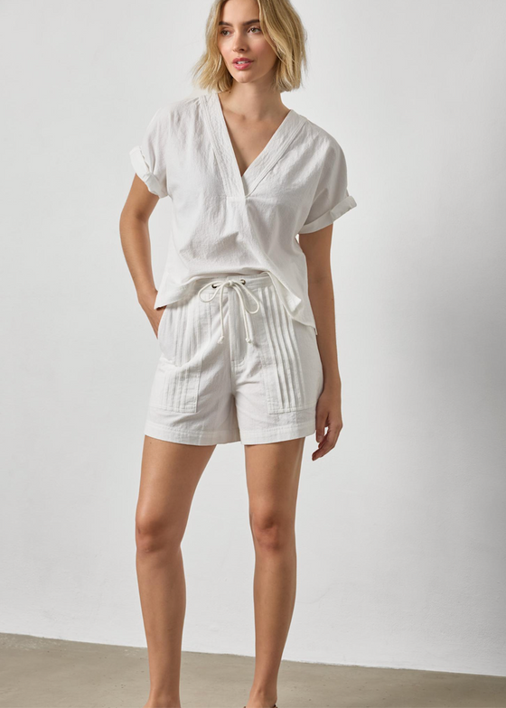 Lilla P | Boxy Popover Dolman | White