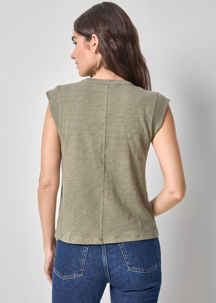 Lilla P | Cap Sleeve Crew | Fern