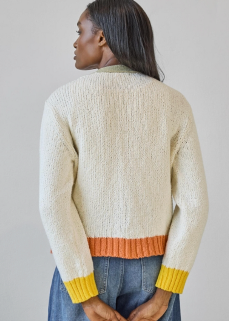 Lilla P | Contrast Trim Cardigan