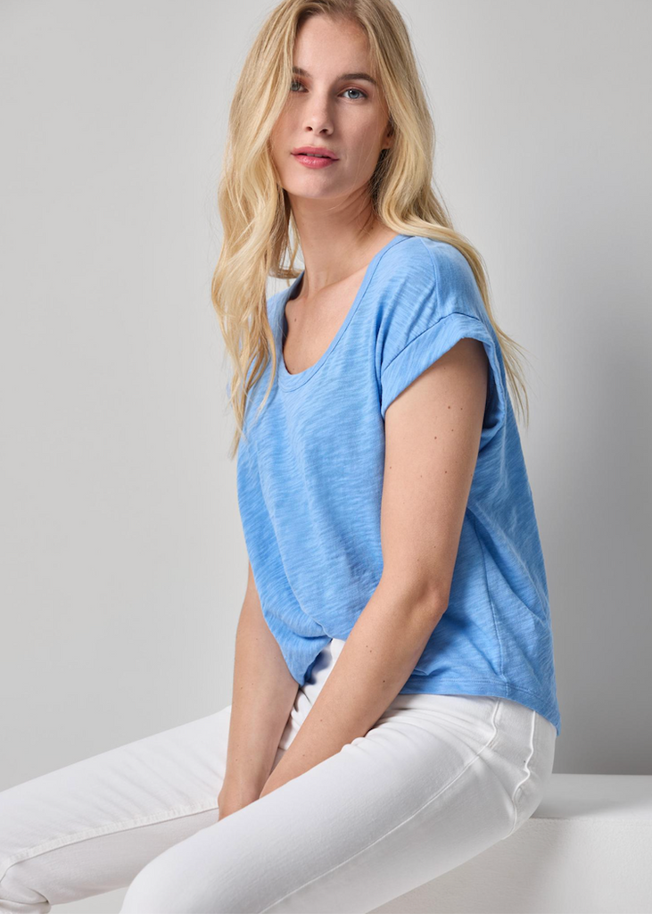 Lilla P | Cuff Sleeve Boxy Top | Capri