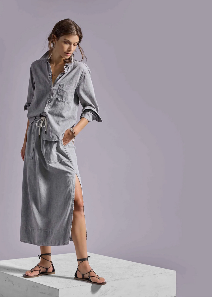 Lilla P | Denim Drawcord Skirt