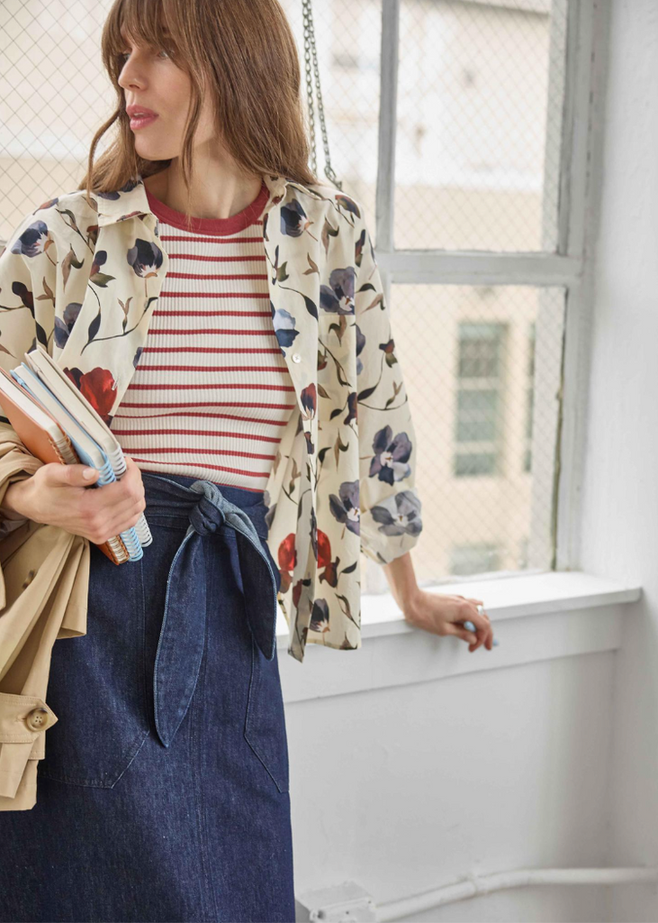 Lilla P | Dolman Sleeve Button Down Shirt