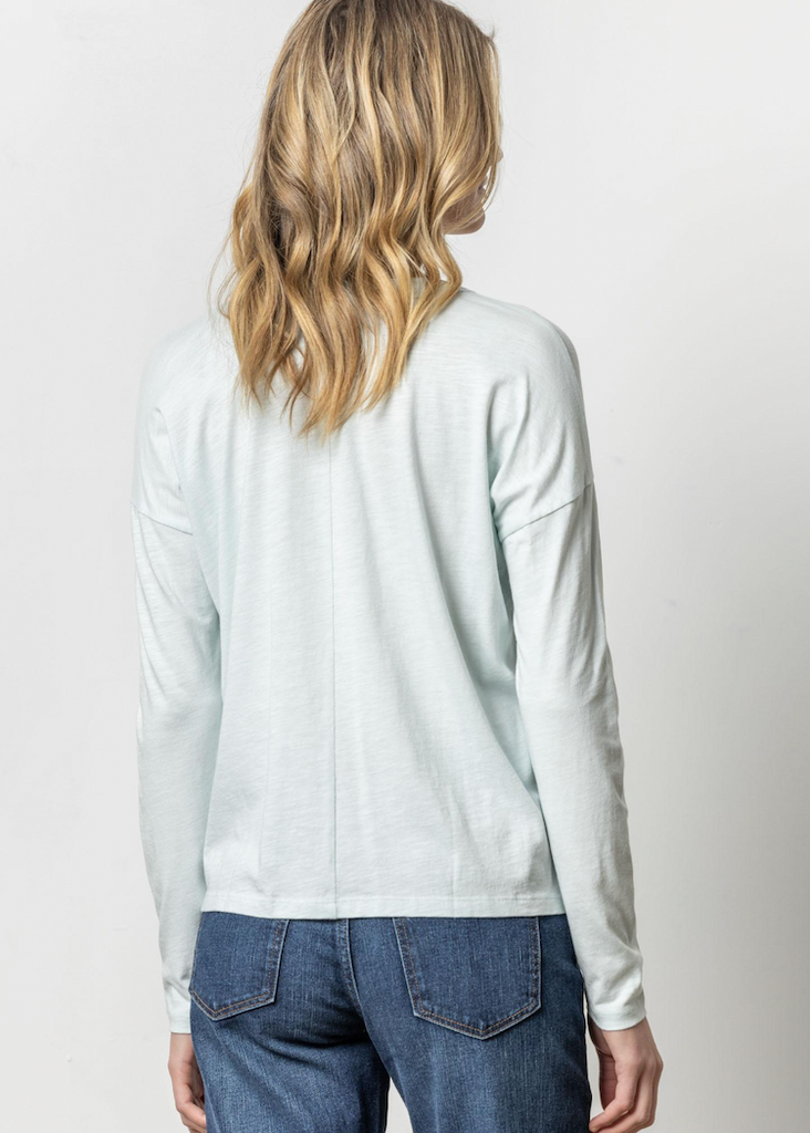 Lilla P | Drop Shoulder V Neck