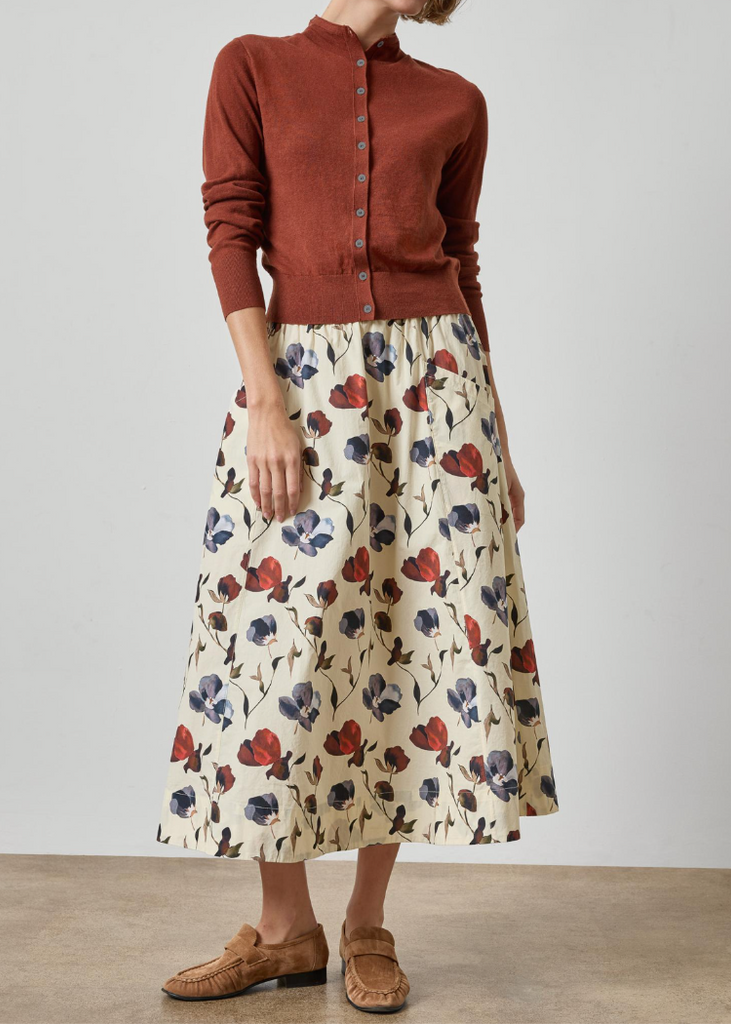 Lilla P | Elastic Waist Paneled Skirt