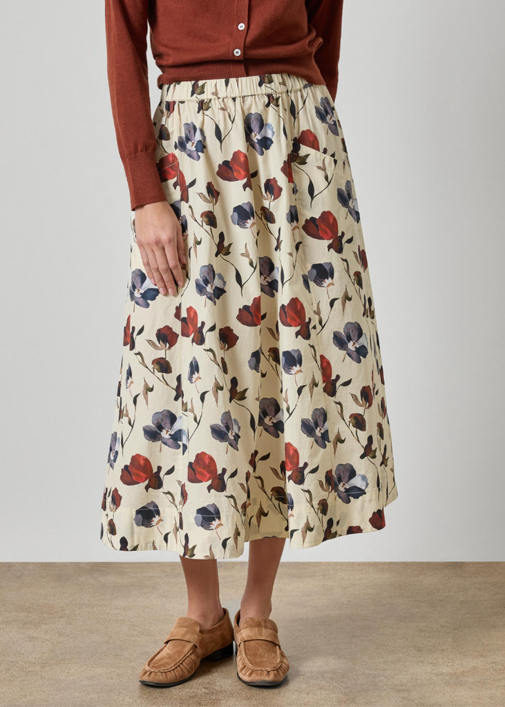 Lilla P | Elastic Waist Paneled Skirt