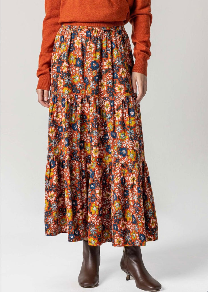 Lilla P | Floral Tiered Skirt
