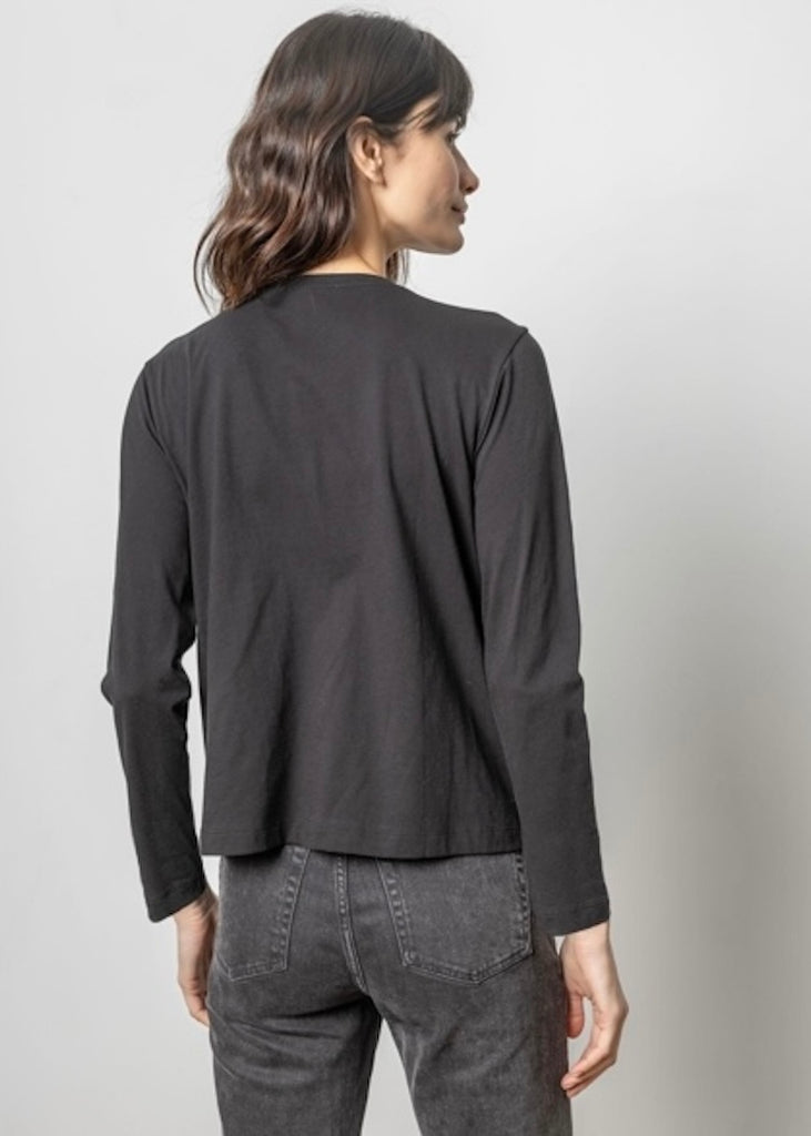 Lilla P | Front Seam Long Sleeve Tee