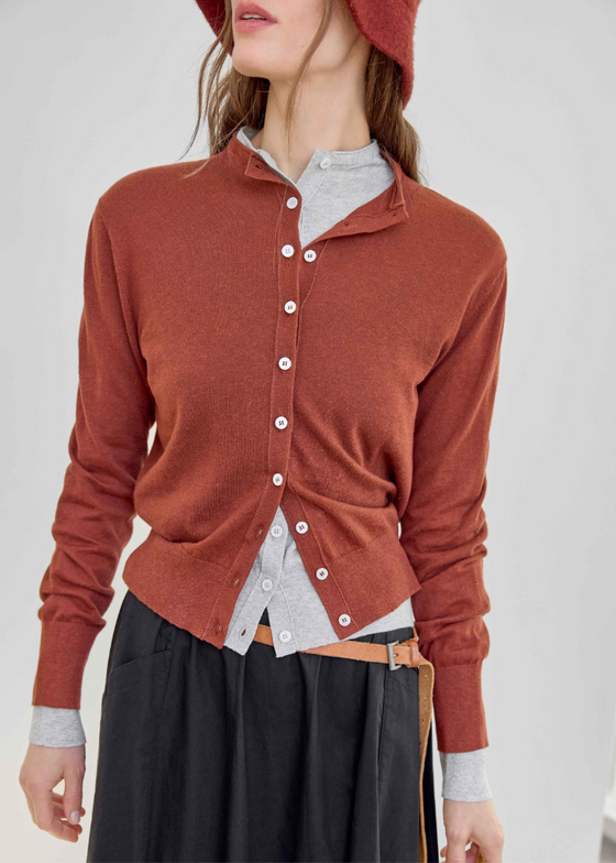 Lilla P | Funnel Neck Cardigan | Maplewood