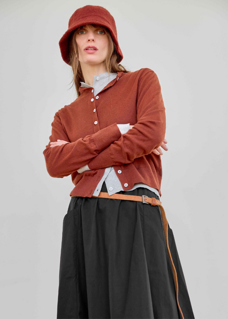 Lilla P | Funnel Neck Cardigan | Maplewood