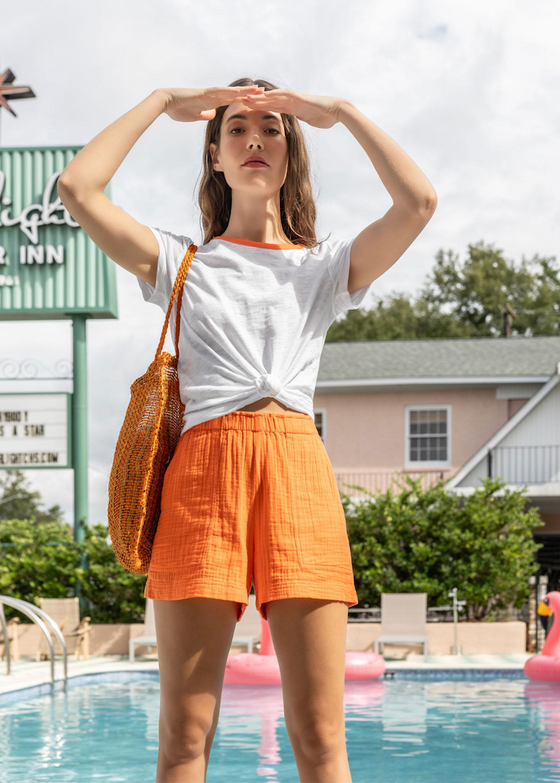 Lilla P | Gauze Shorts