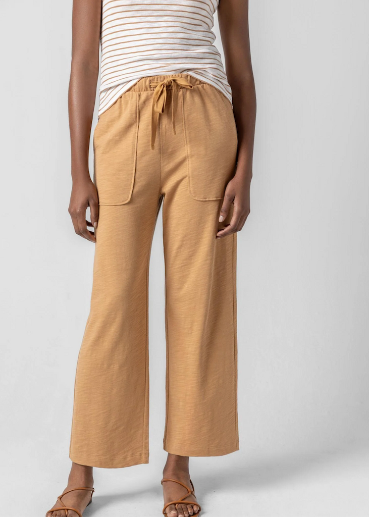 Lilla P | Knit Drawstring Pant | Teak