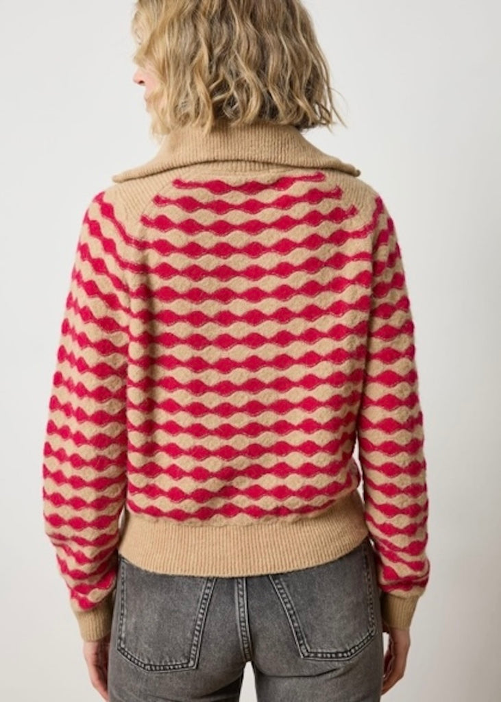 Lilla P | Mixed Stitch Half Zip