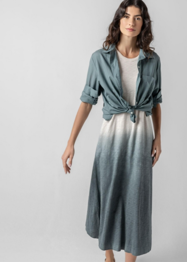 Lilla P | Ombre Jewel Neck Tank Dress | Vine