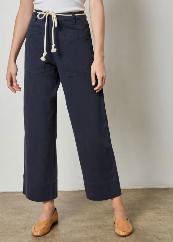 Lilla P | Patch Pocket Pant - Navy Blue