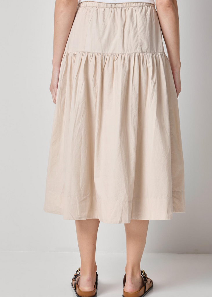 Lilla P | Poplin Yoke Skirt | Bamboo
