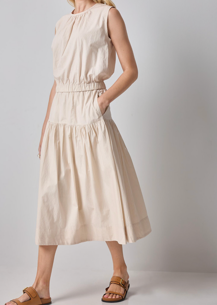 Lilla P | Poplin Yoke Skirt | Bamboo