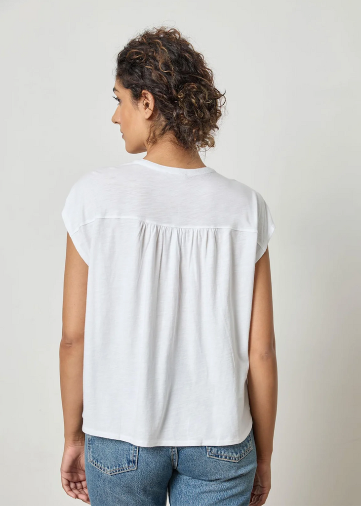 Lilla P | Relaxed Button Down Tee White