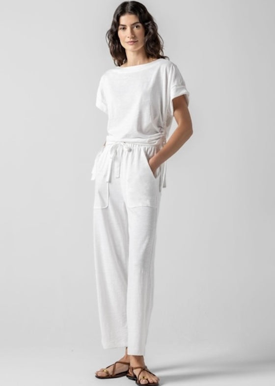 Lilla P | Ruched Side Boatneck