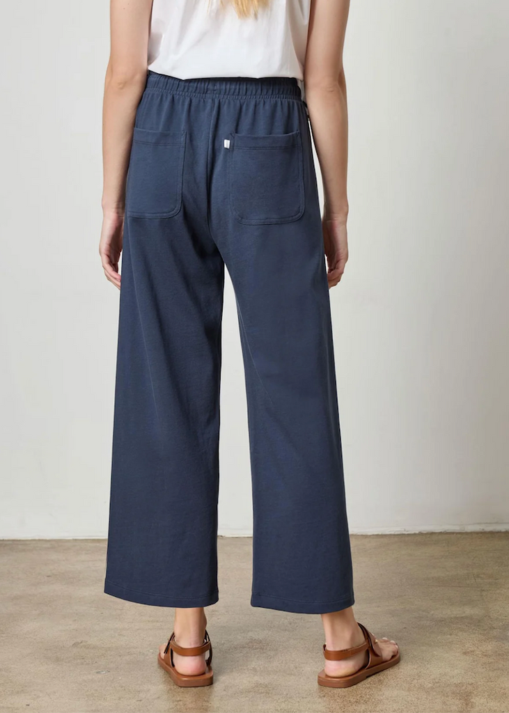 Lilla P | Seamed Wide Leg Pant | Navy