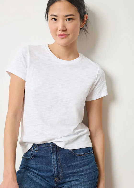 Lilla P | Short Sleeve Crew Neck in White