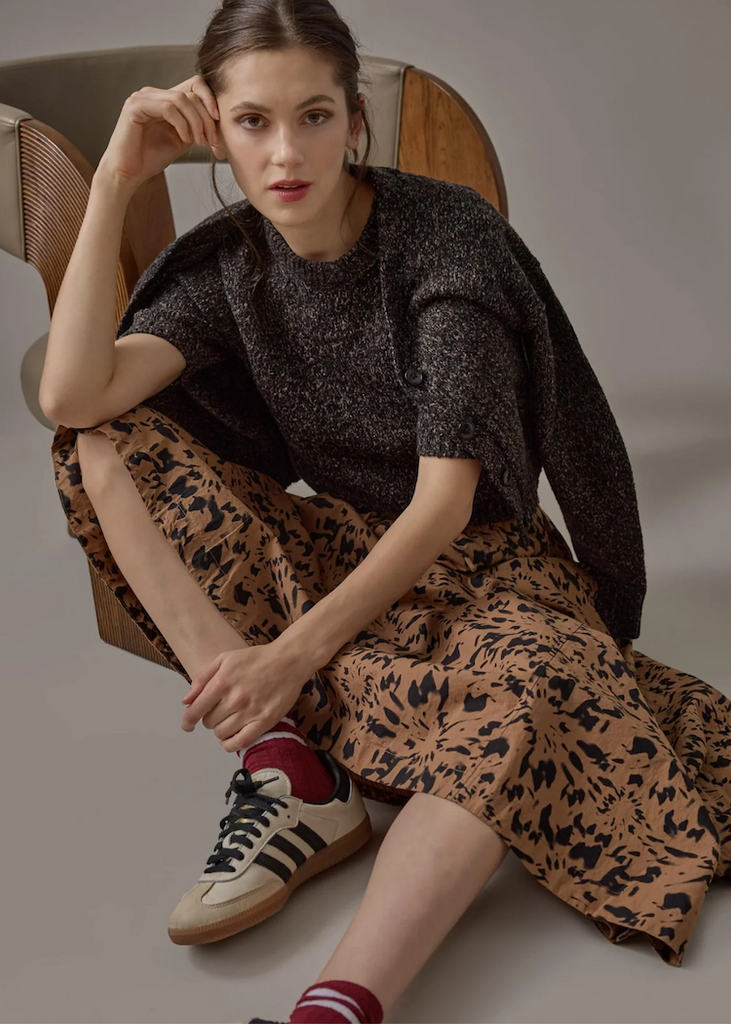 Lilla P | Short Sleeved Marled Pullover