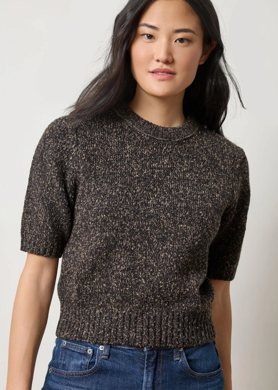 Lilla P | Short Sleeved Marled Pullover