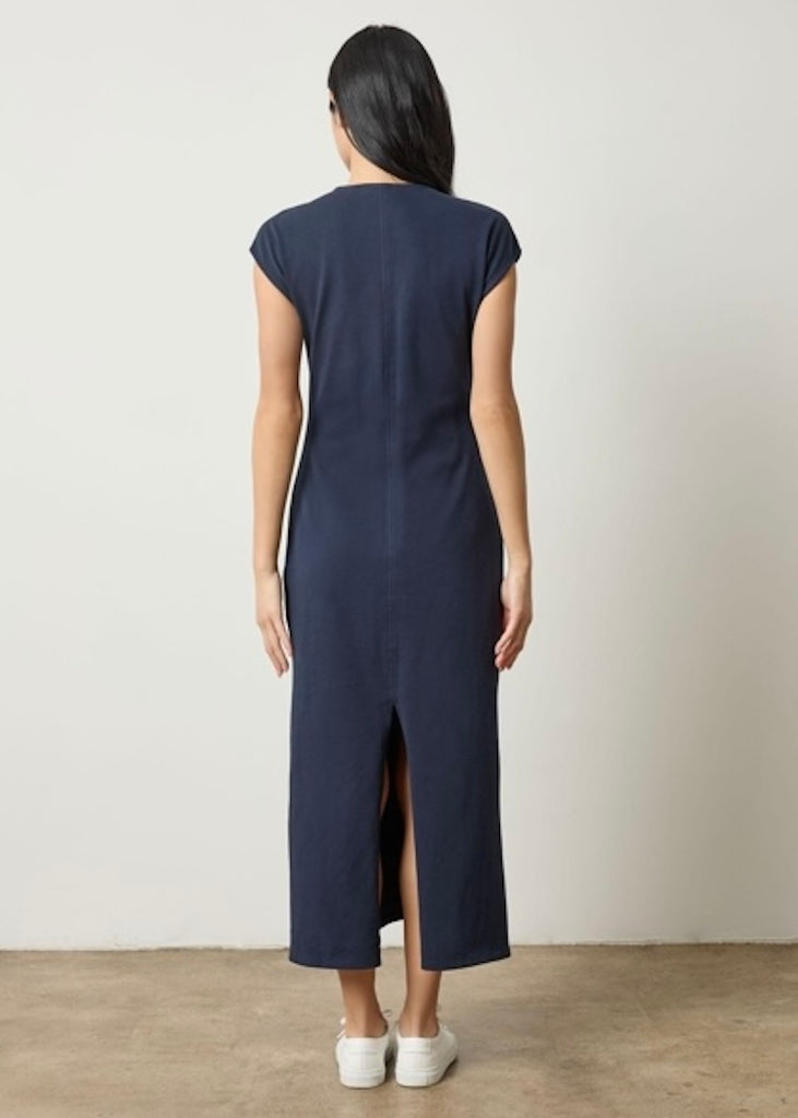 Lilla P | Side Tuck Maxi Dress | Navy