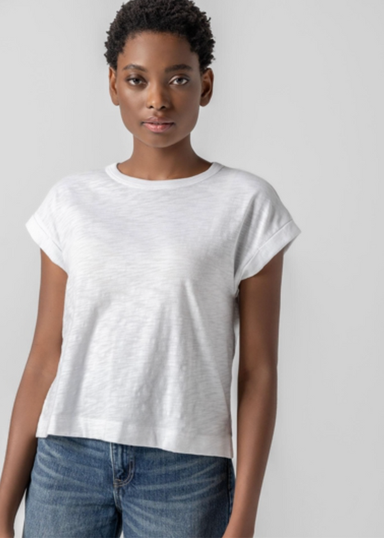 Lilla P | Sleeveless Boxy Crewneck | White