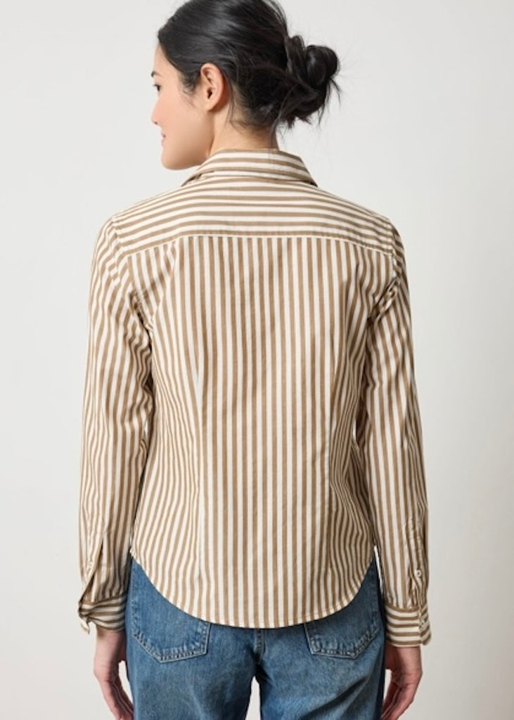 Lilla P | Slim Fit Button Down | Stripe
