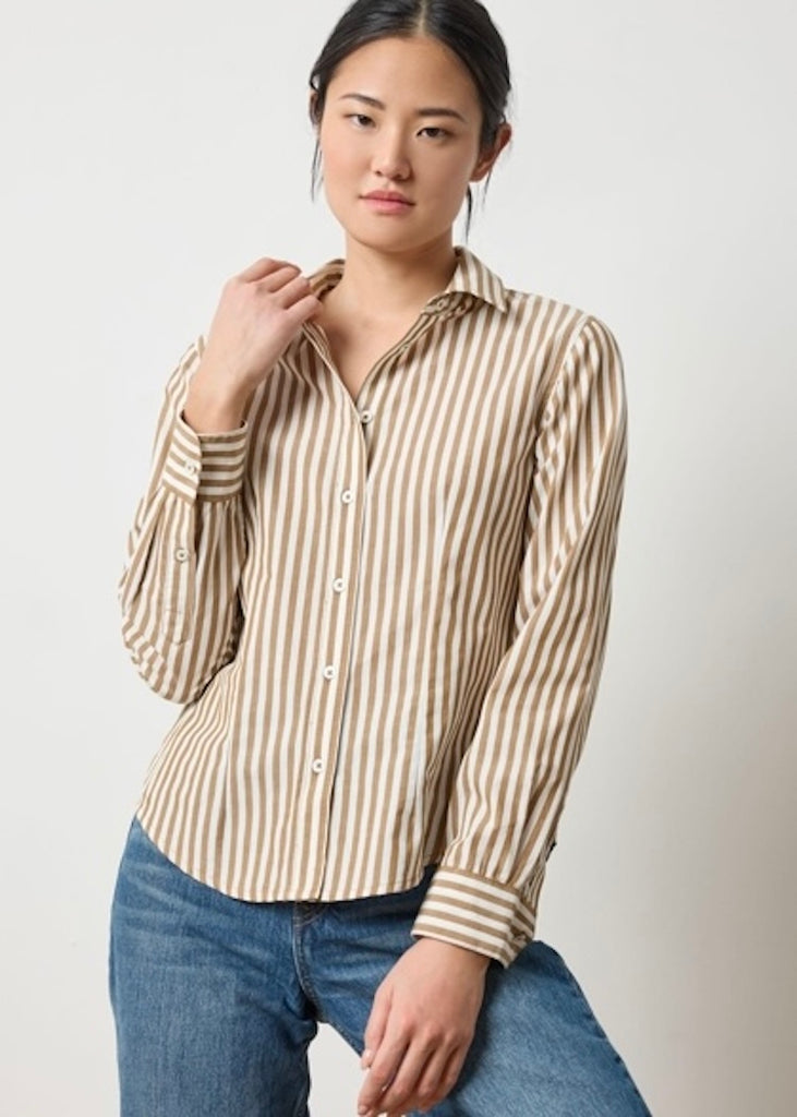 Lilla P | Slim Fit Button Down | Stripe