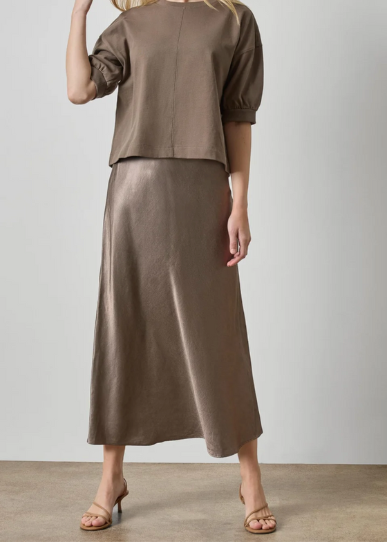 Lilla P | Slub Woven Bias Skirt