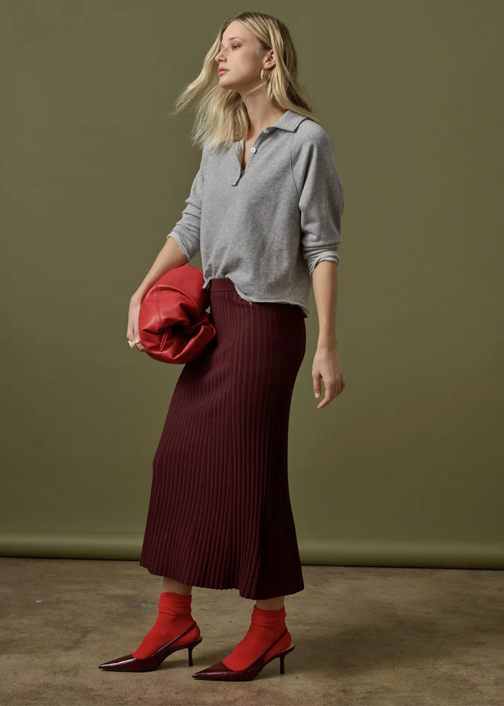 Lilla P | Straight Rib Skirt